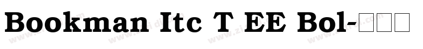 Bookman Itc T EE Bol字体转换